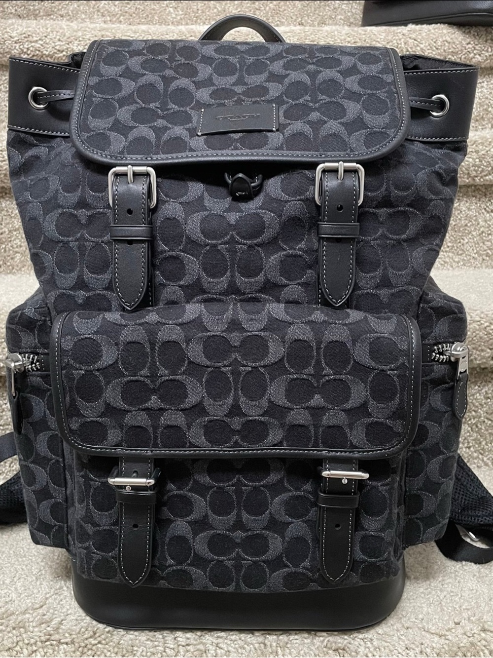 Coach SPRINT BACKPACK IN SIGNATURE DENIM
SILVER/BLACK caj57 - Picture 1 of 9